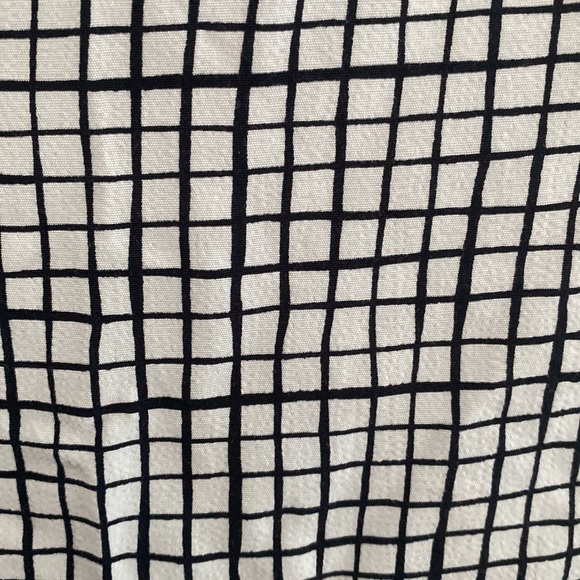 Eileen Fisher Bateau Neck Grid Tank Bone - Picture 5 of 13